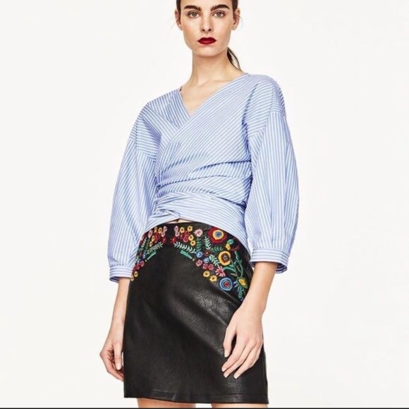 Zara Dresses & Skirts - Zara embroidered skirt
